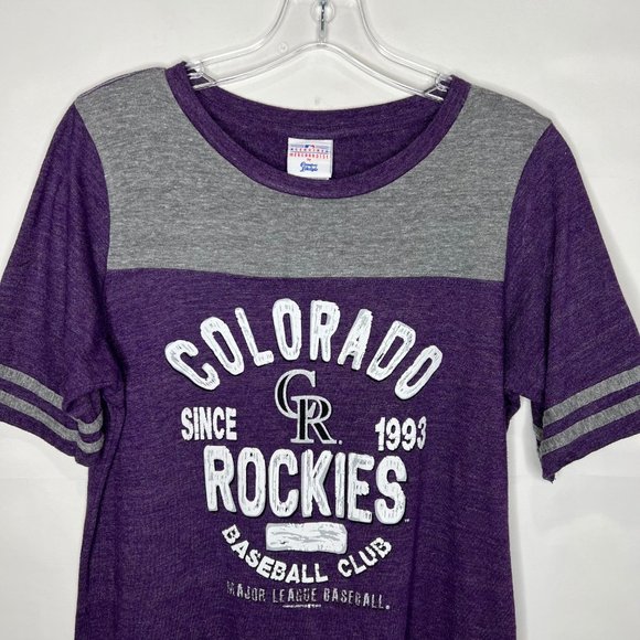 Genuine Merchandise by Campus Life Woman’s Shirt sz Lg Colorado Rockies Baseball - Picture 3 of 9